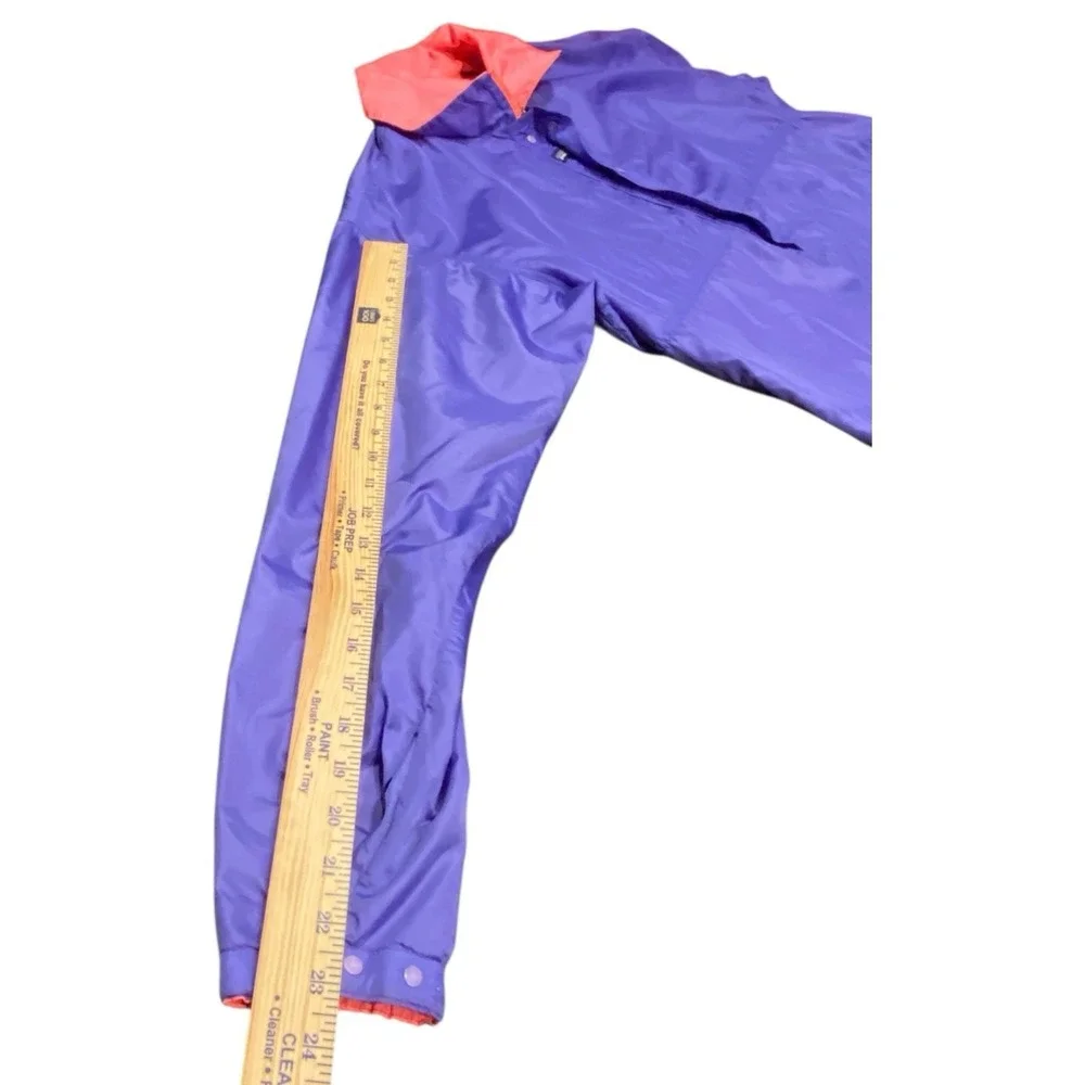 Patagonia Jacket Women MED Purple‎ Logo Full Zip Windbreaker Outdoor Hike Light